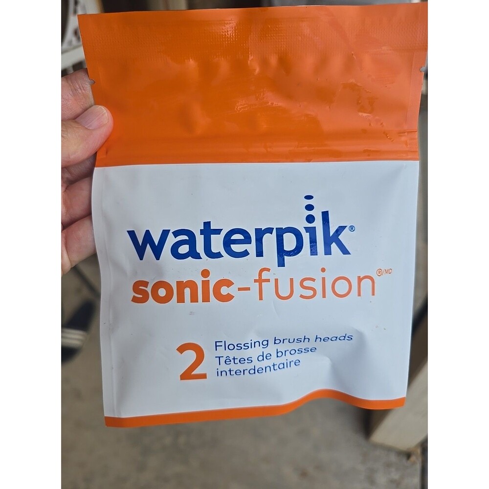 Waterpik Sonic-Fusion Replacement Flossing Brush Heads COMPACT WHITE Genuine